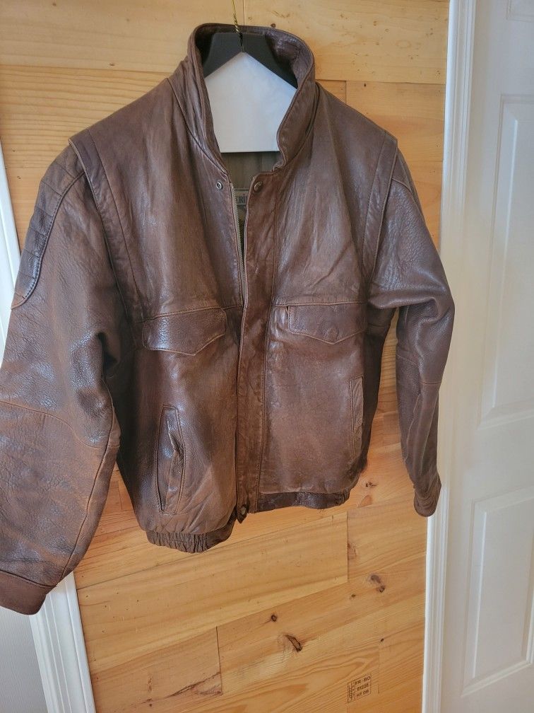 Brown Leather Jacket.