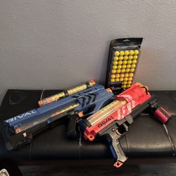 Nerf Guns W/pack Of Ammo