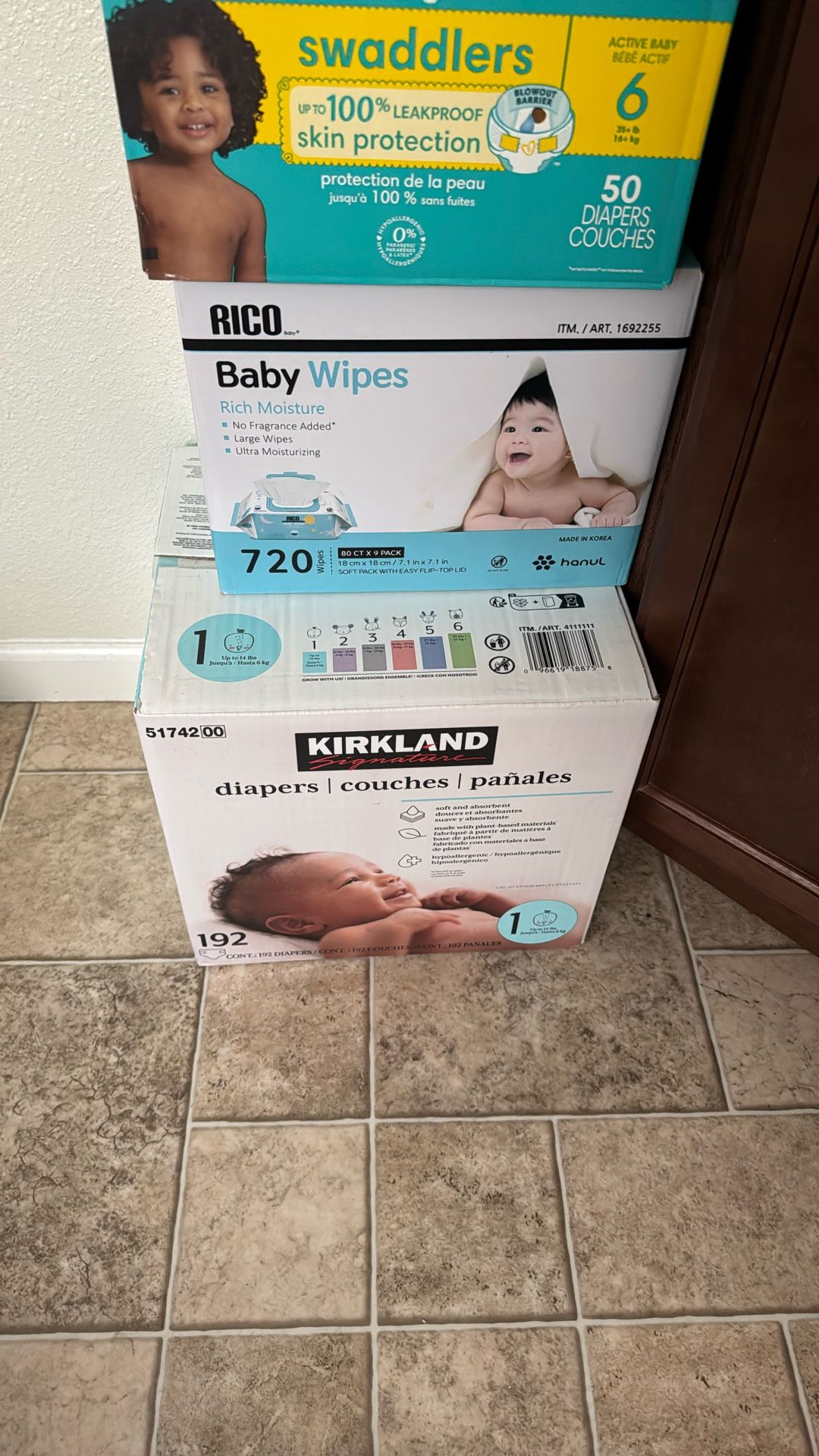 Brand New Diapers & Wipes