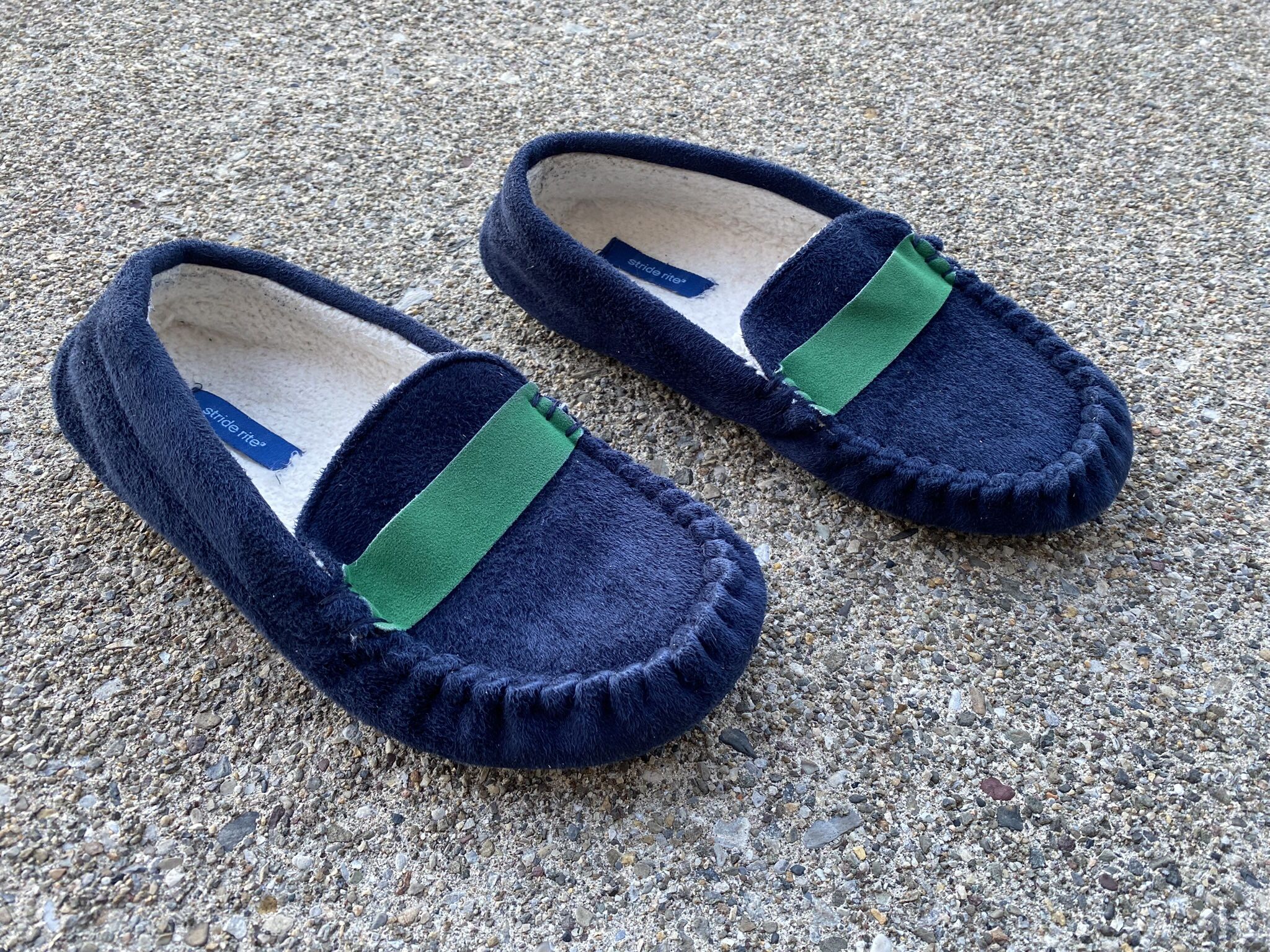 Size 13-1Y - Children’s Stride Rite Blue Slippers 