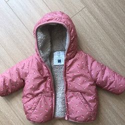 Baby ColdControl Max Reversible Puffer Jacket - Flowers
