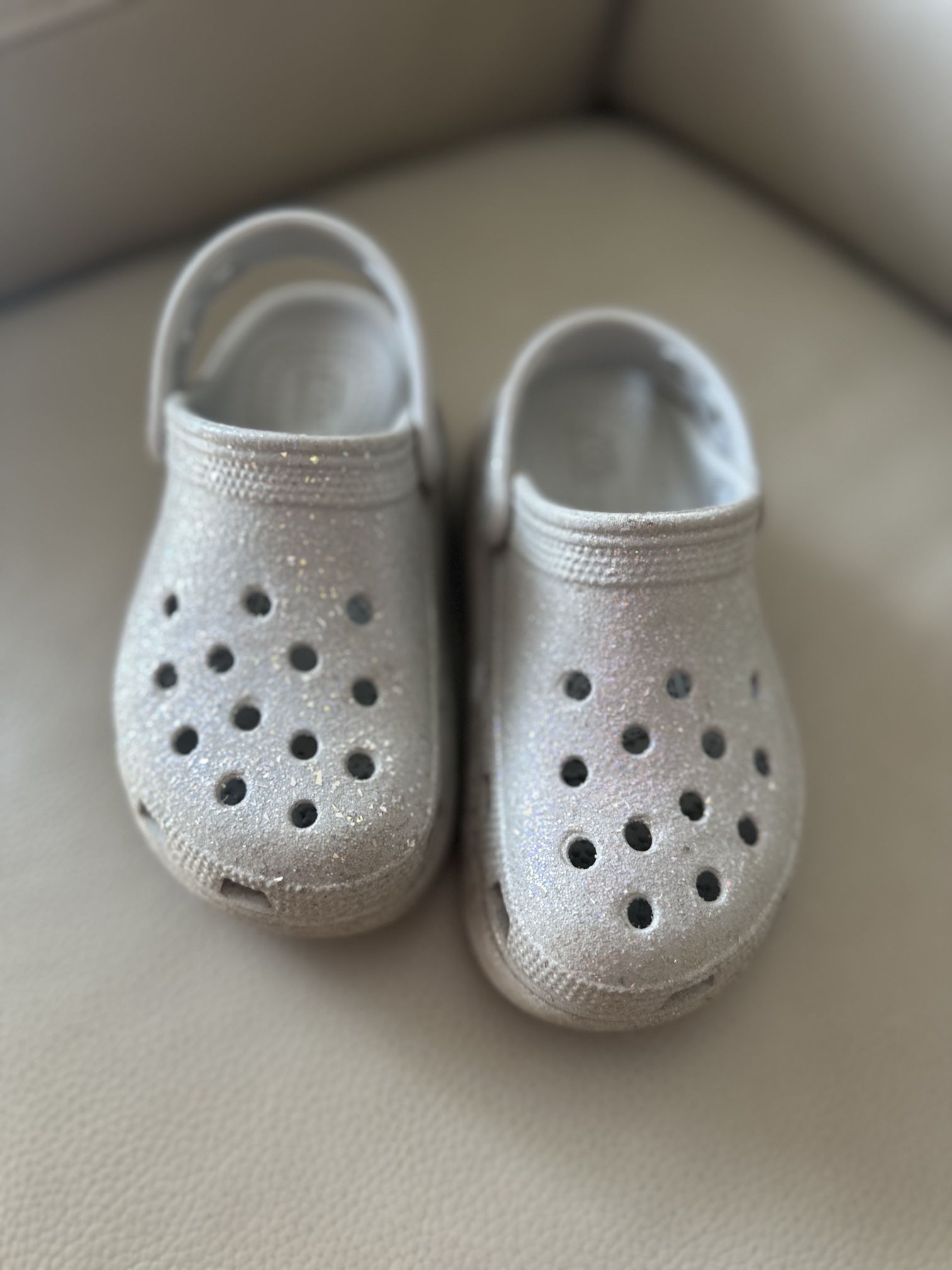 Crocs Girls Atmosphere/Multi Glitter Size 12