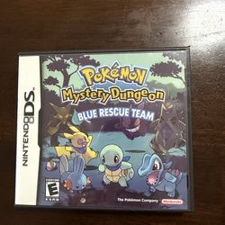 Pokemon Mystery Dungeon Blue Rescue Team DS Game - Tested - Game & Box Only