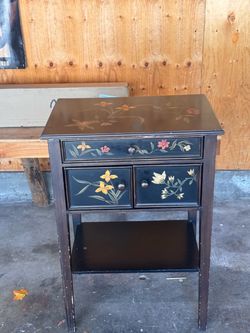 Vintage style cabinet console table