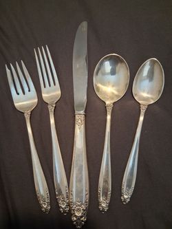 Vintage - 1939 - PRELUDE STERLING SILVER  - 5 PIECE SET - Serious Callers