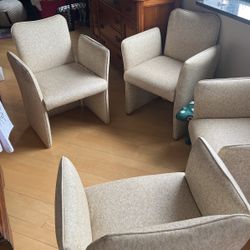 Set Of 4 Designer Chairs *ESTATE SALE*