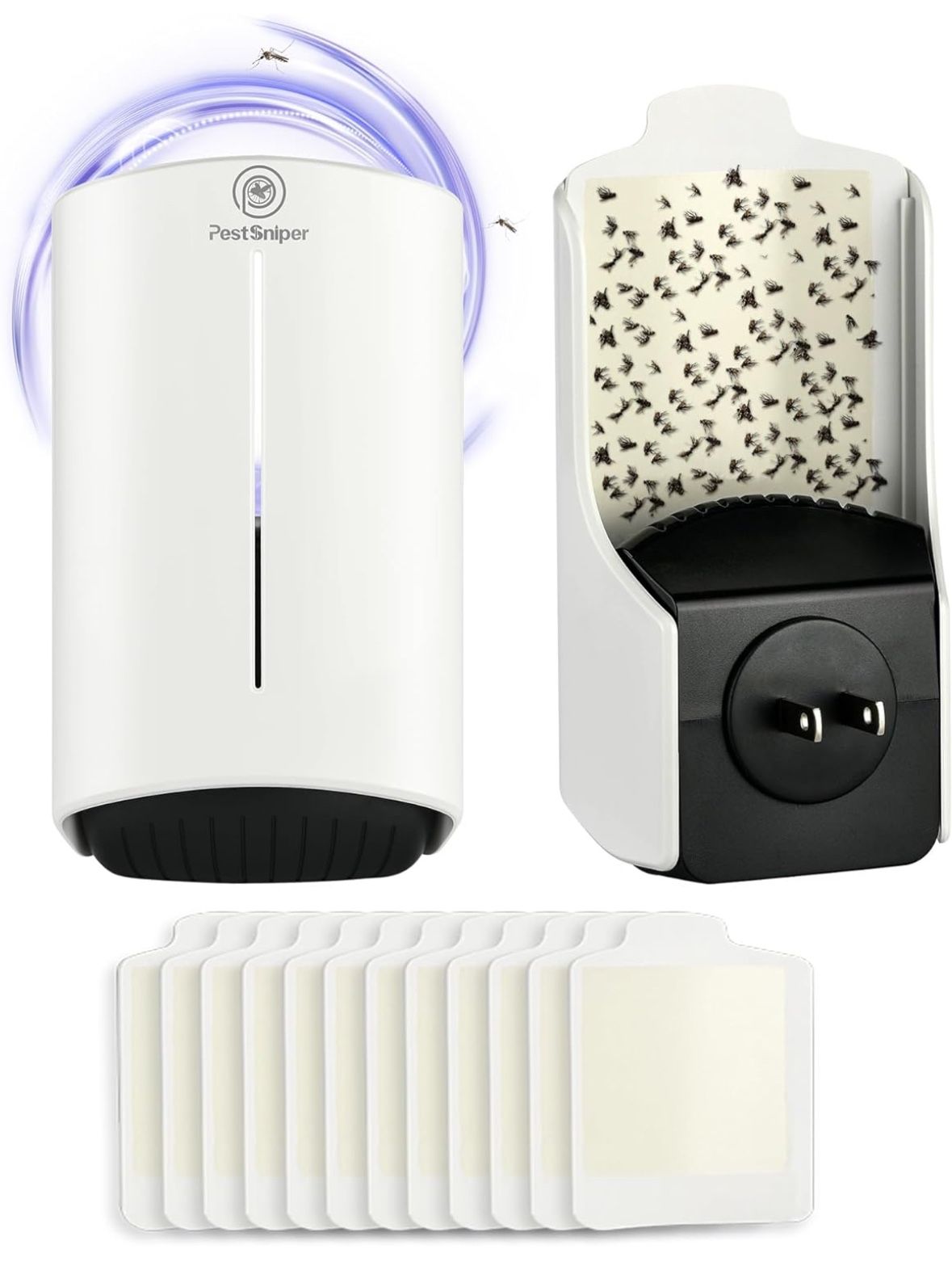 New Flying Insect Trap Indoor, Plug-in Fruit Fly Trap, Insect Catcher for Home, Fly Traps for Mosquitos,Gnats,Moths,Houseflies, Fly Bug Zapper with UV