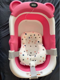 Infant Collapsable Bath with Temperature Gage