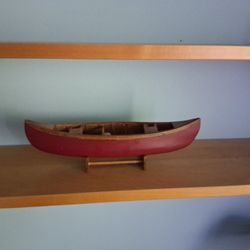 Model Wooden Canoe