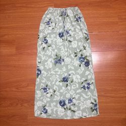 Vintage 90’s Clio Floral Maxi Skirt  Size S 