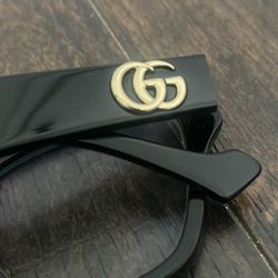 Gucci GG1424O Black Glasses Gold GG Logo