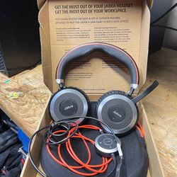 Jabra EVOLVE 80 UC Stereo DSP USB Corded Headphones