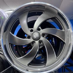 24s New Staggered Wheels Tires  Chevy 6lug