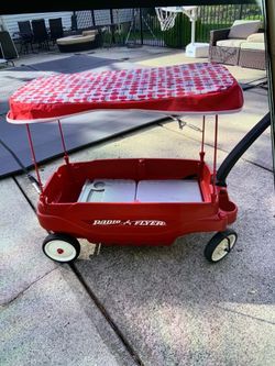 Radio flyer wagon cart with canopy