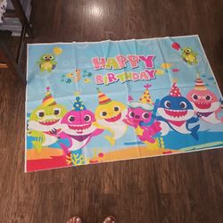 Baby Shark Backdrop 