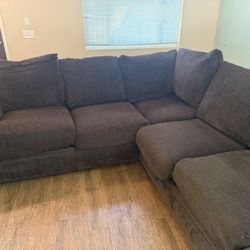 dark brown couch