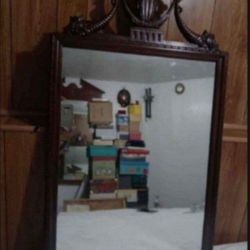 VINTAGE CRAIG GRAY BAR FURNITURE CO WALL MIRROR 42"×30" 