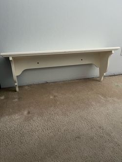 White Pottery Barn Shelf
