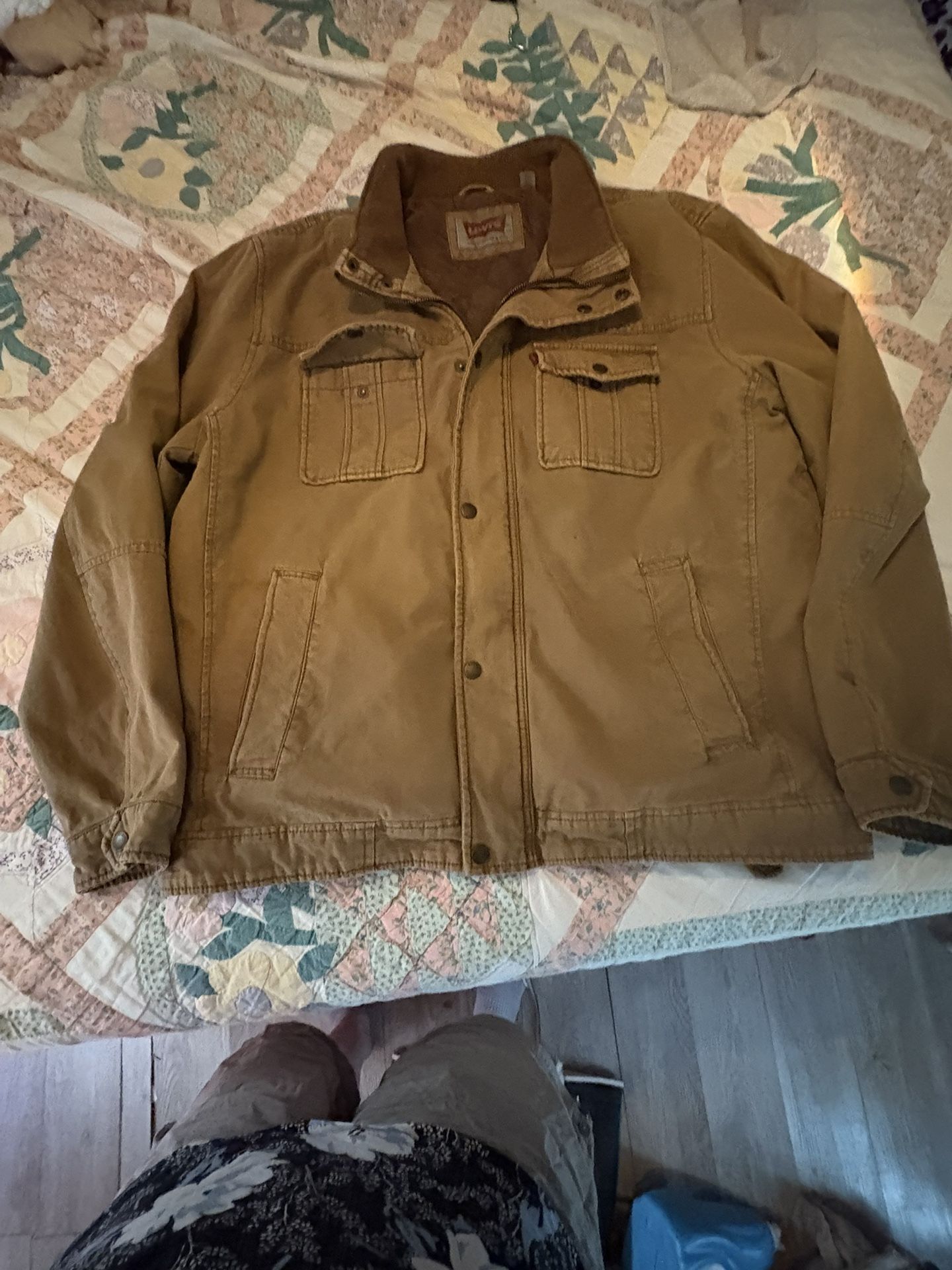 Levis Men Cotton Pockets Utility Jacket