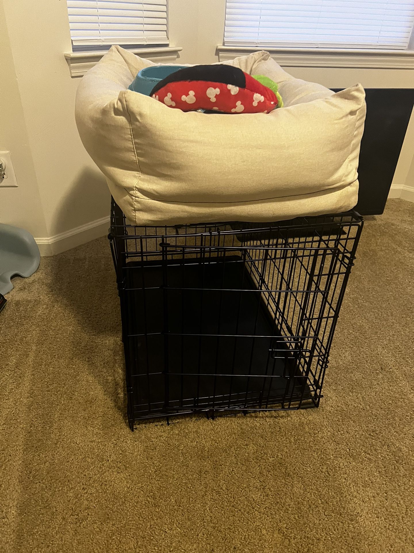 Dog Cage & Bed