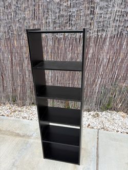 5-Tier Bookshelf, Modern Bookcase with Open Shelves for Living Room, Home Office, Bedroom, Black