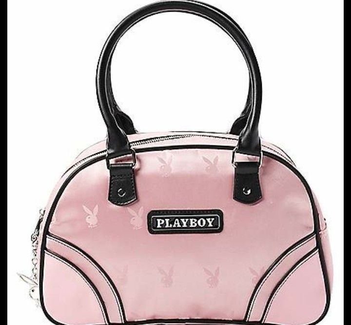 Rare Pink Playboy Bowling Bag Purse