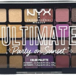 NYX Ultimate Party on Sunset eyeshadow palette #NYX #EyeshadowPalette