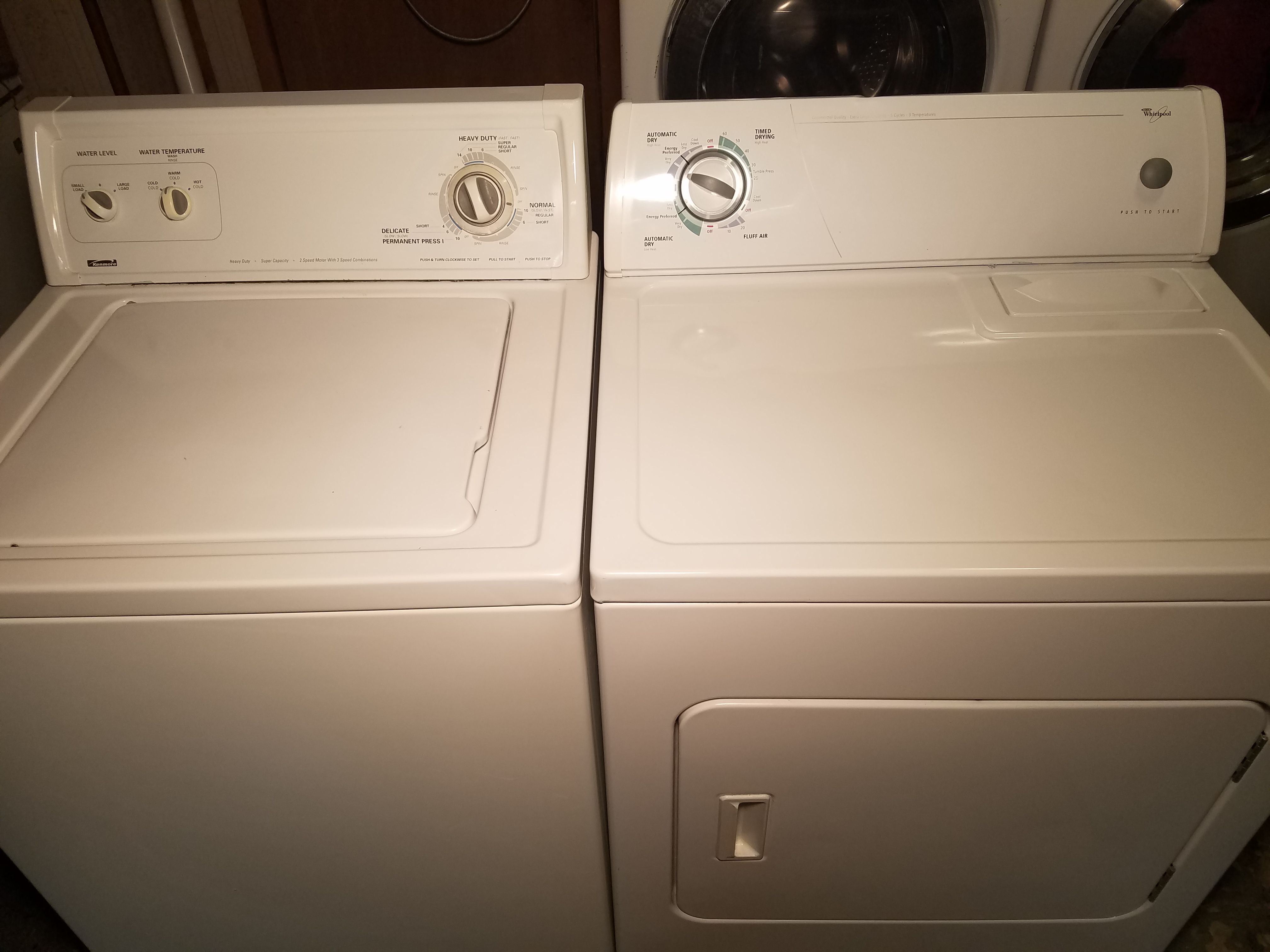 Washer and dryer