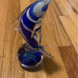 Beautiful glass dolphin