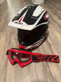 Youth HJC Dirt bike helmet with Goggles