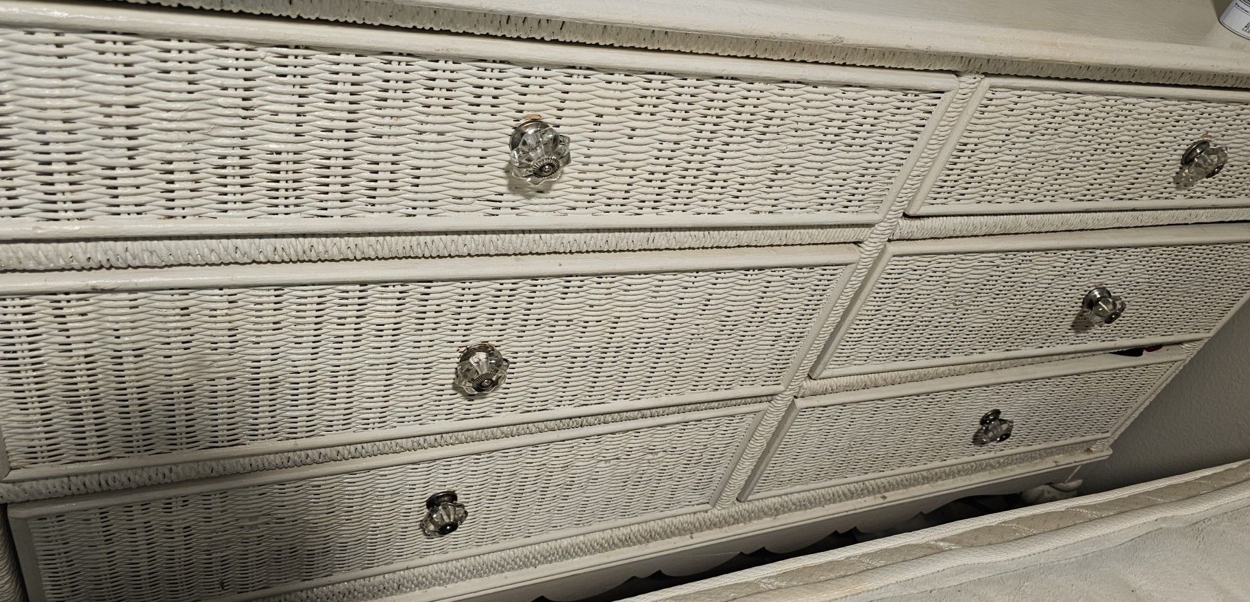 Lexington wicker Dresser, Night Stands And Desk