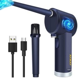 Computer Air Duster, Say Goodbye to Compressed Air Can, Cordless Air Duster, Electric Air Duster with Battery-6000mAh, Replacement for Air Canister Co