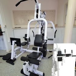 Body Solid Exm2500 210lbs w Leg Press & Ab Leg Lift Chair - Deliver & install