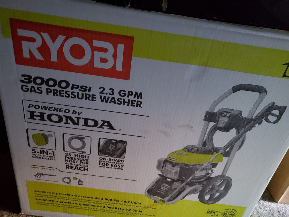 RYOBI 3000 PSI PRESSURE WASHER