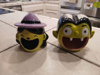 Ceramic Halloween Candy Dishes