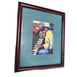 Margaret Slade Kelley "Playing for Tips"  New Orleans Print. 9" x 11" Signed 