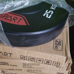Olympic Rubber Bumper Plates - 55lb / 25kg