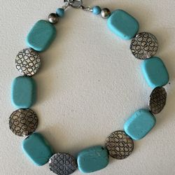 Turquoise And Silver Necklace