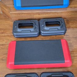 Adjustable Aerobic Step Platform With Riser, Exercise Stepper Workout