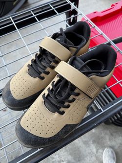 Tan and Black MTB Cycling Shoes