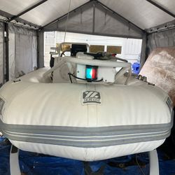14 ‘ Zodiac Yachtline  High End Tender. Like New 50 HP Yamaha With 44 Hrs Running Time. 