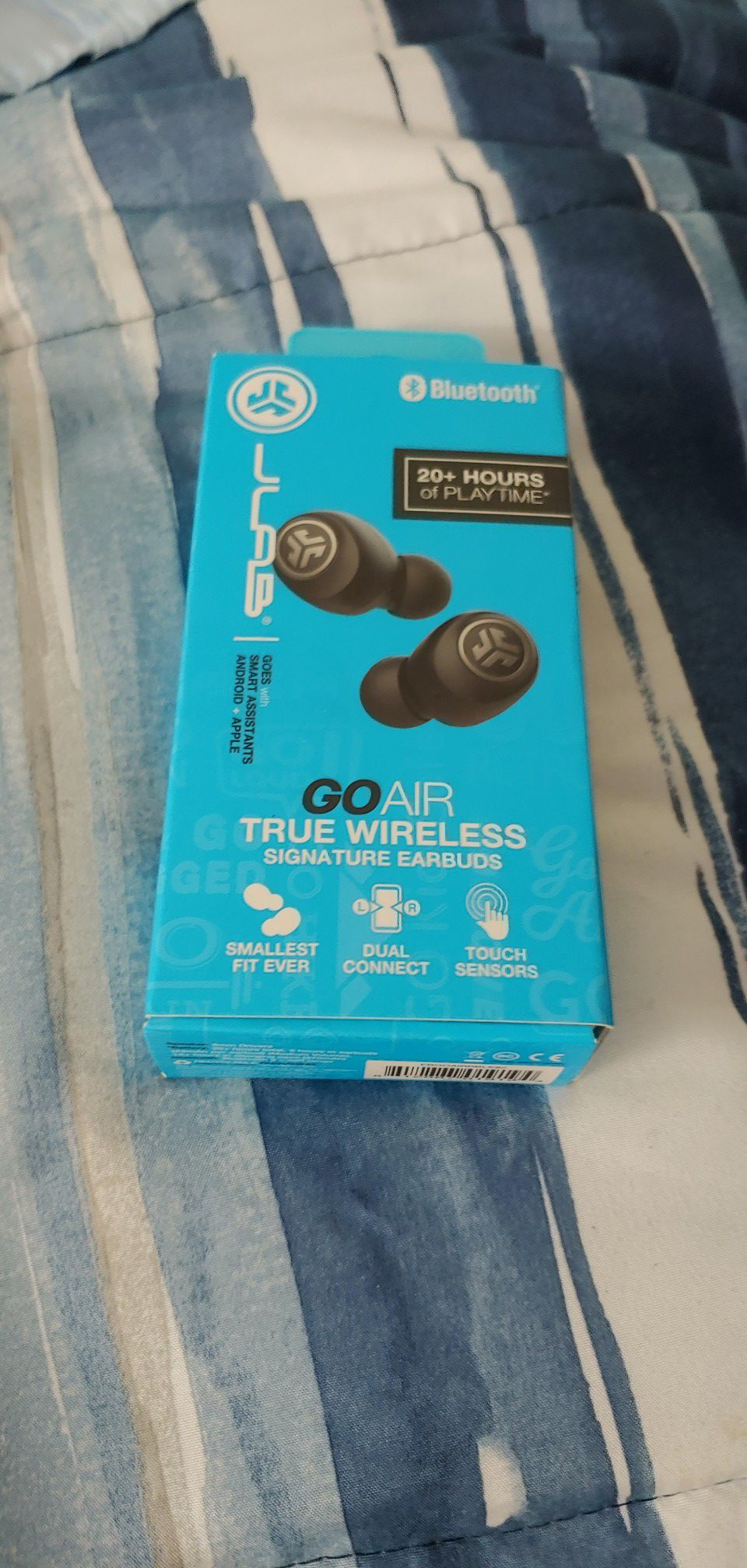 Jlab air go wireless earbuds touch control