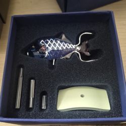 Swarovski Exotic Fish-Crystal Paradise Coporita-Aquamarine 3" Figurine - With Box