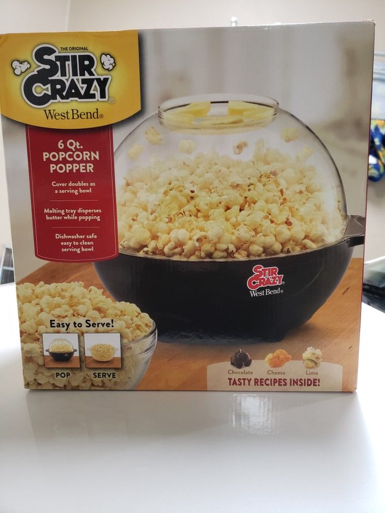 NEW NEVER USED OR OPENED POPCORN POPPER