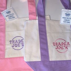 New Trader  Joe’s, Viral Tote Bags, Pastel Colors 