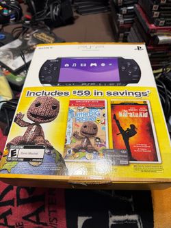 Sony PSP-3000 Bundle with Original Box, 6 Games & Movie