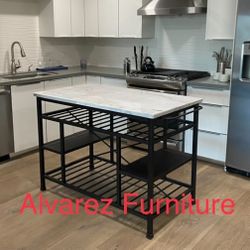 Marble Top Kitchen Island