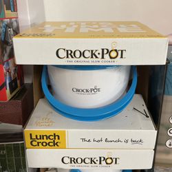 Crock-Pot Lunch Crock Food Warmer, Blue/white