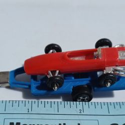 Vintage 70s open wheels race car and trailer
