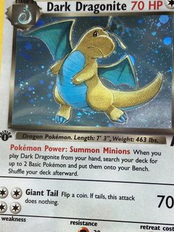 first edition dragonite card Amazon.com: Pokemon - Dark Dragonite (22) - Team Rocket